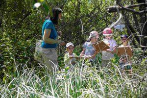 River Chess Discovery Day - children walk