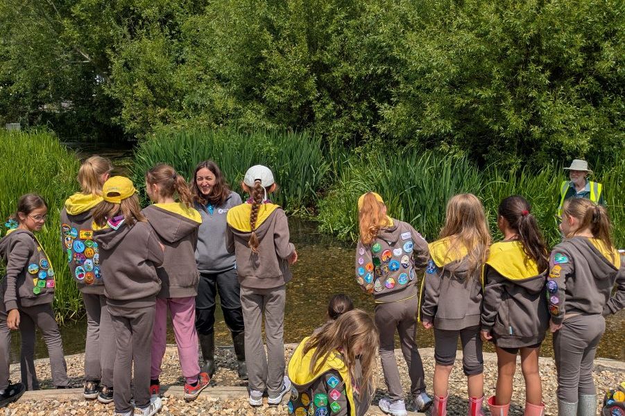 Hundreds of children take on the Chalk Stream Challenge